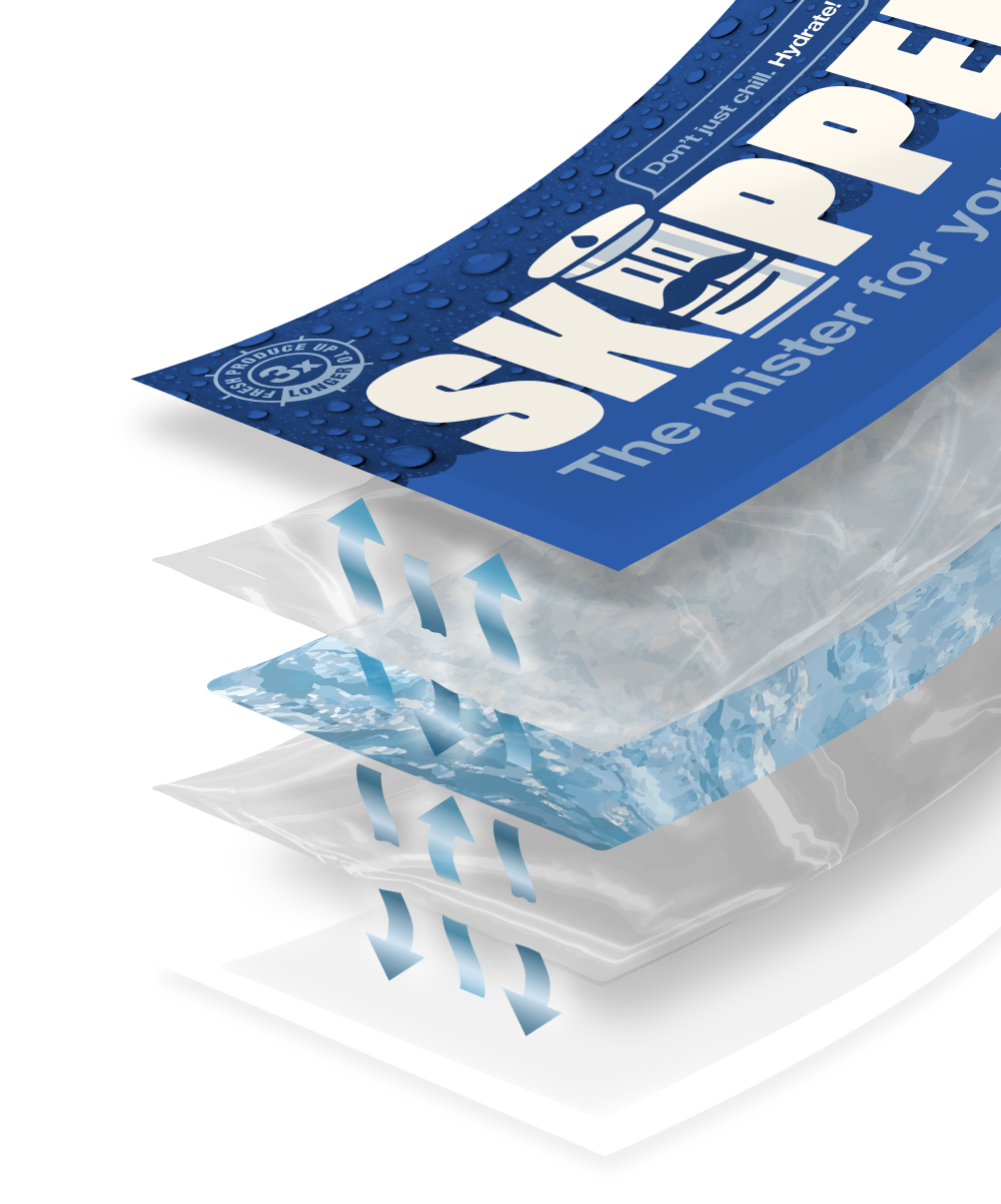 An illustration showing an expanded Skipper pack to demonstrate how it works. An illustration showing an expanded Skipper pack to demonstrate how it works.